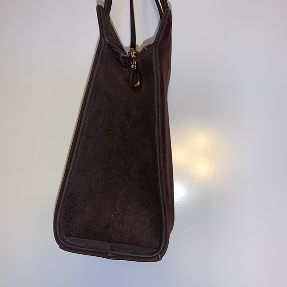 Vintage Cabrelli Brown Microsuede Purse - Picture 6 of 11